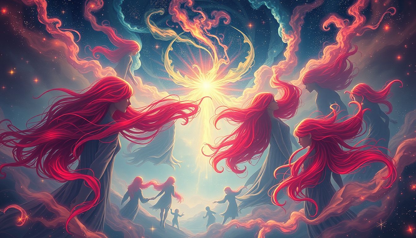 Viele rote Haare im Traum symbolisieren Leidenschaft und Energie.