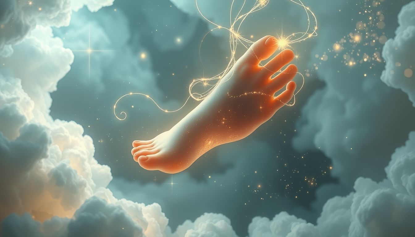 Ein eingeschlafener Fuß im Traum symbolisiert lähmende Lebenshindernisse.