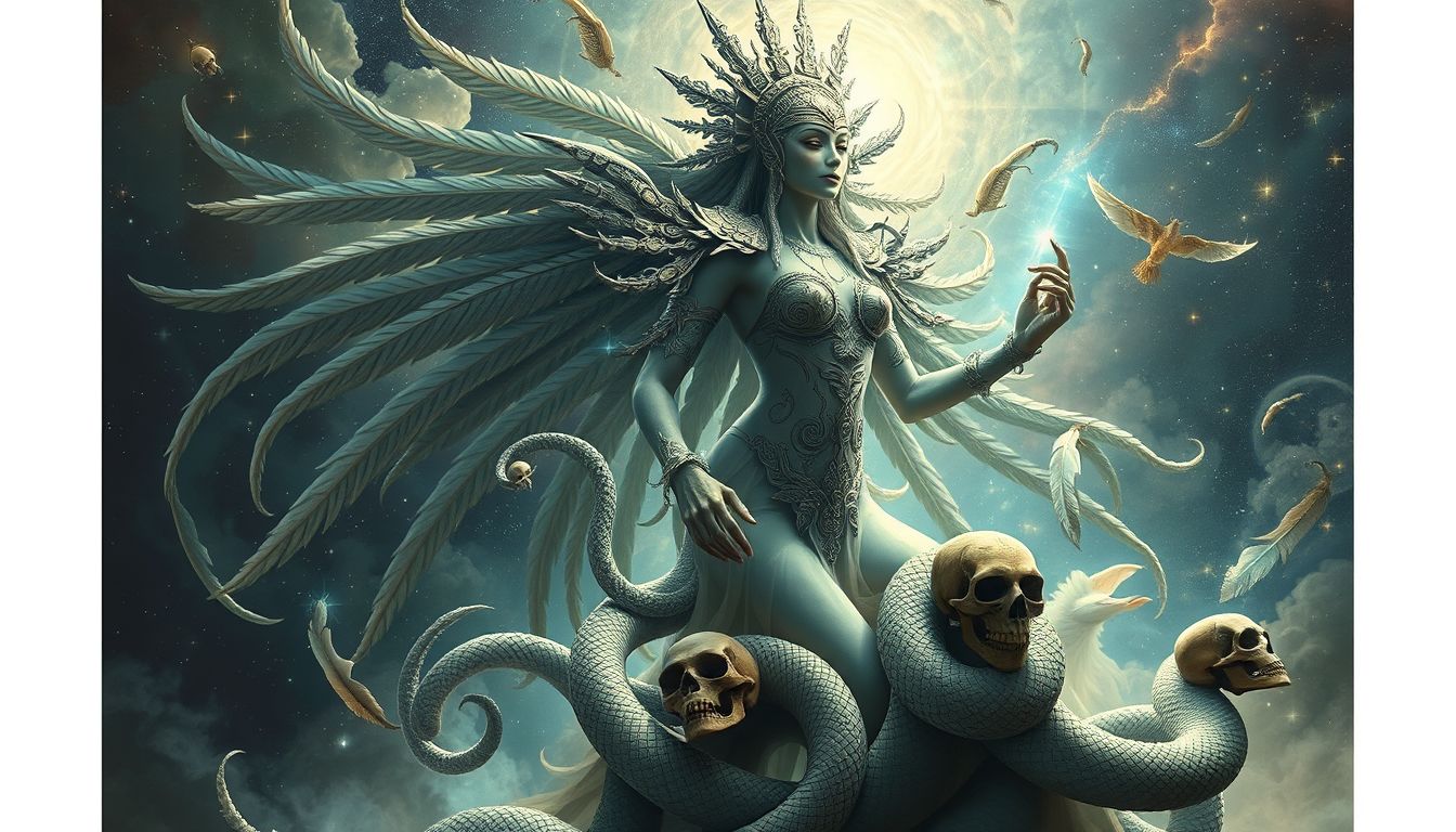 Coatlicue symbolisiert im Traum kraftvolle Transformation und Schutz.