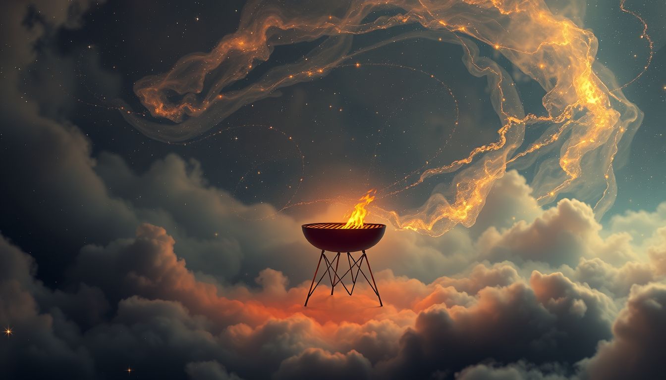 Ein einsames Grillfest im Traum symbolisiert oft innere Sehnsucht.