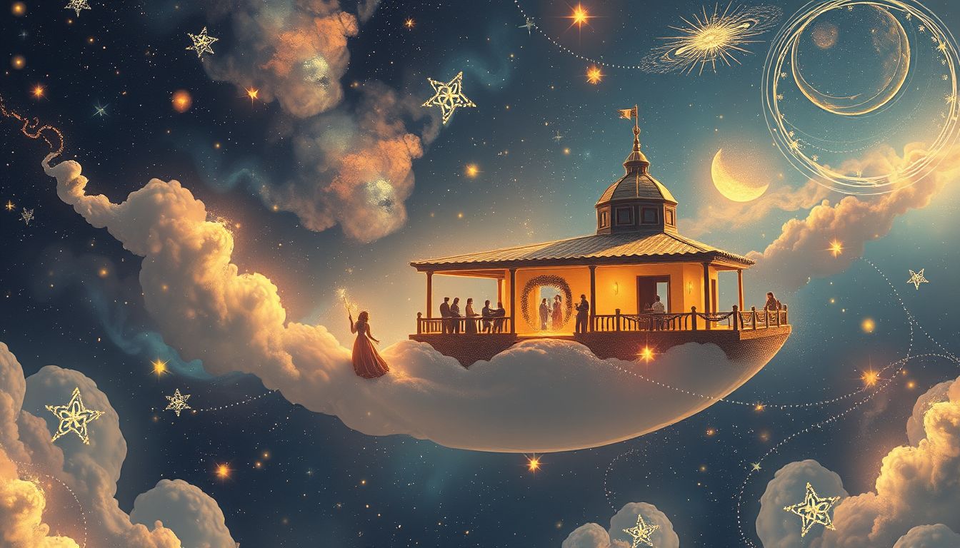 Ein Fest auf der Hacienda symbolisiert Freude und Gemeinschaftsgefühl im Traum.