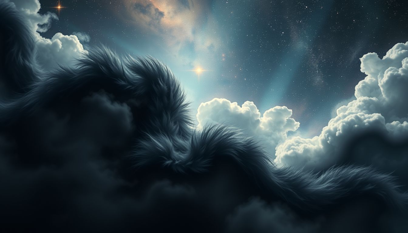 Ein schwarzer Pelzmantel symbolisiert oft Macht und Geheimnisse im Traum.