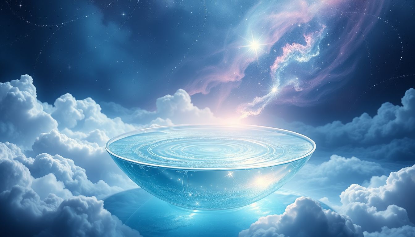 Ein volles Taufbecken symbolisiert spirituelle Erneuerung und Reinheit.