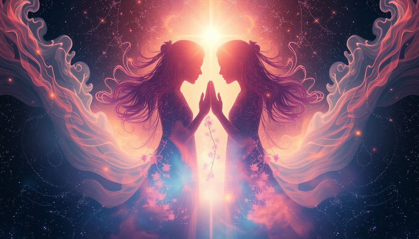 Der Traum von Zwillingsseelen symbolisiert tiefes spirituelles Wachstum und Harmonie.