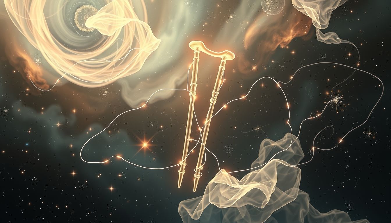 Krücken im Traum symbolisieren zugleich Schwäche und neue Wege.