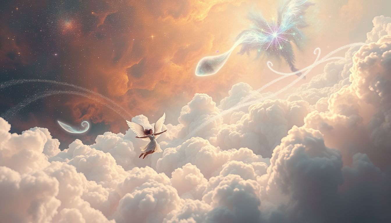 Wolken im Flug symbolisieren Freiheit und neue Lebensperspektiven.