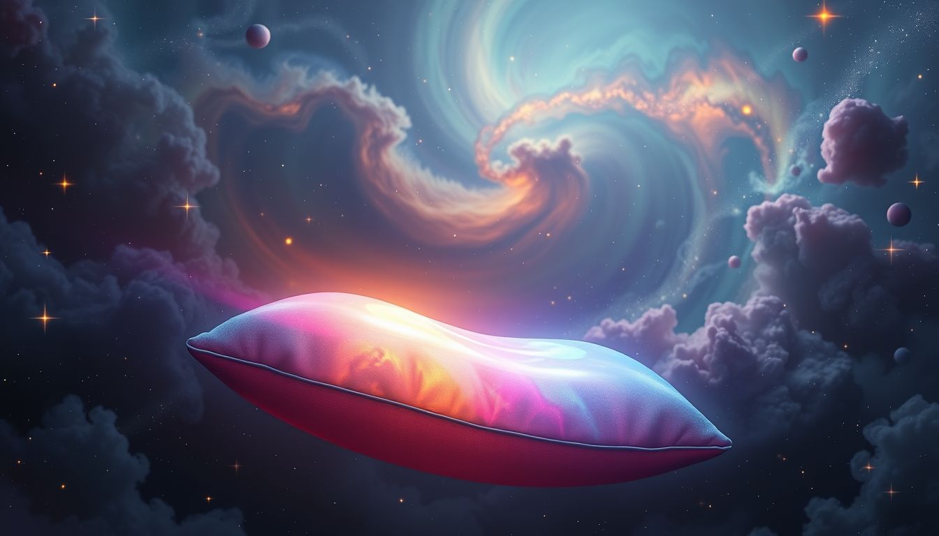 Ein rotes Keilkissen symbolisiert Leidenschaft und innere Stärke im Traum.