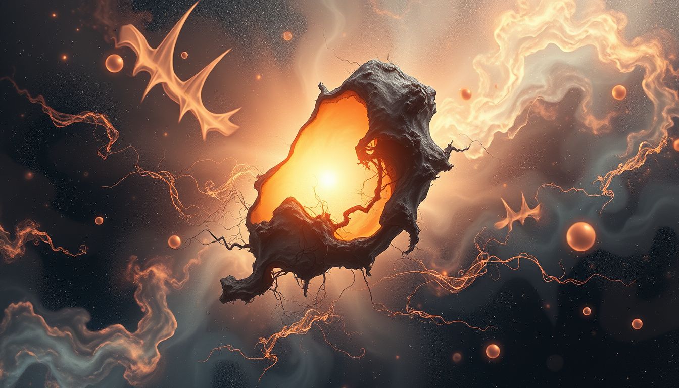 Ein verfaultes Schweineohr symbolisiert oft innere Konflikte und Schuld.