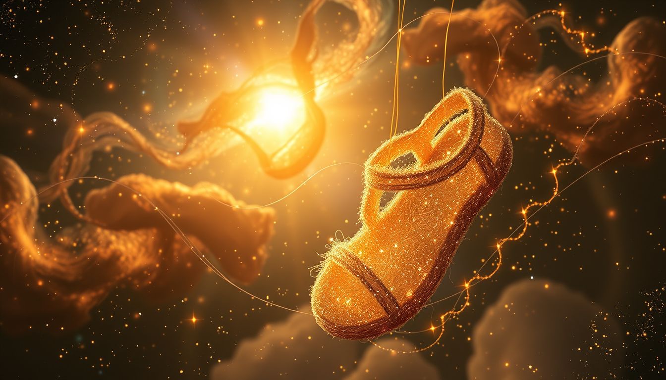 Sandalen reparieren im Traum symbolisiert Heilung alter Lebenswege.