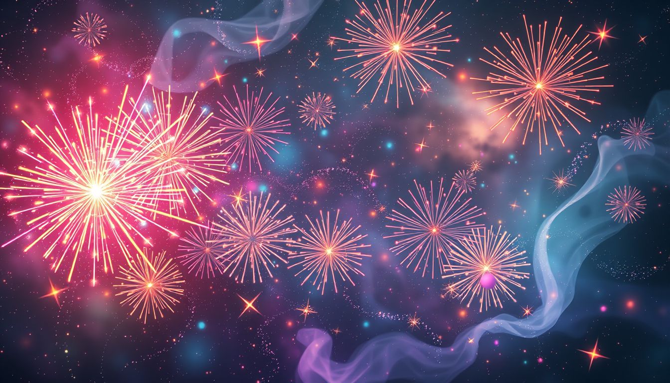 Feuerwerks-Träume symbolisieren oft plötzliche Freude und Lebensenergie.
