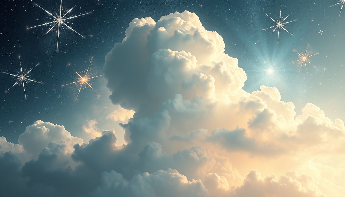 Sprechende Wolken symbolisieren oft verborgene Botschaften im Traum.