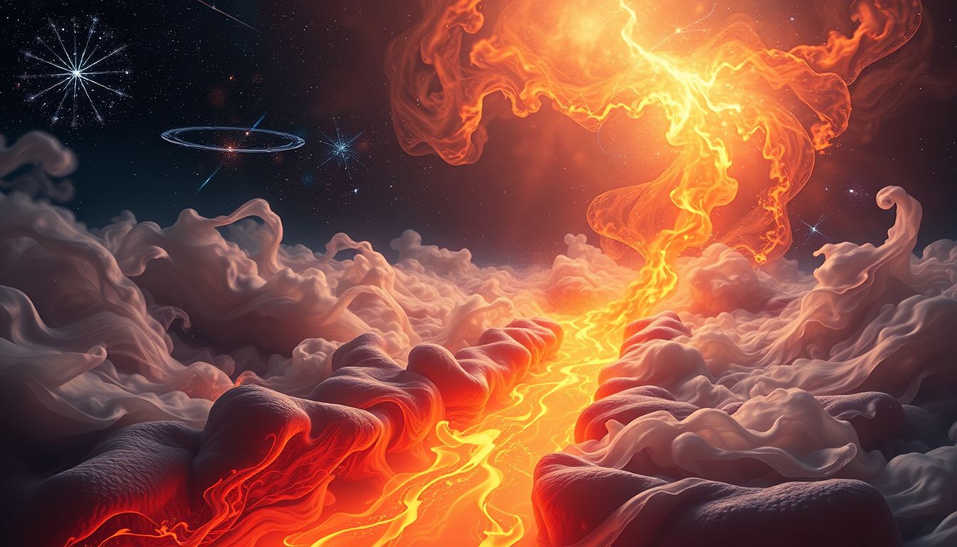 Ein brennender Gossen-Traum symbolisiert zerstörerische innere Wandlung.