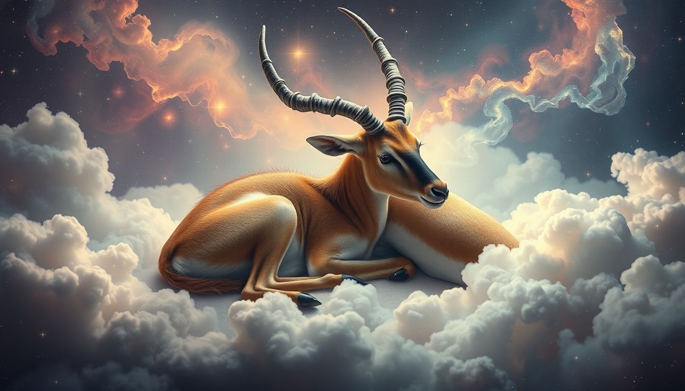 Eine verletzte Antilope im Traum symbolisiert innere Verwundbarkeit und Heilung.
