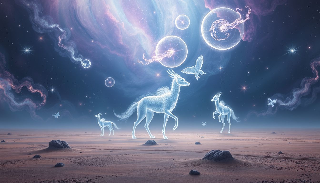 In Ödlandträumen symbolisieren Tiere oft verborgene innere Kräfte.