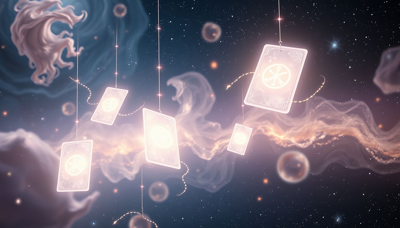 Träume von Kartenlegern offenbaren verborgene Zukunftsschritte und Entscheidungen.