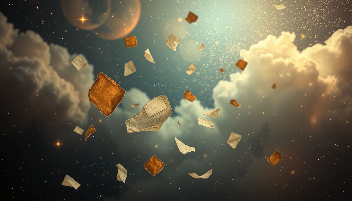 Alte Briefreste im Traum symbolisieren ungelöste emotionale Konflikte.