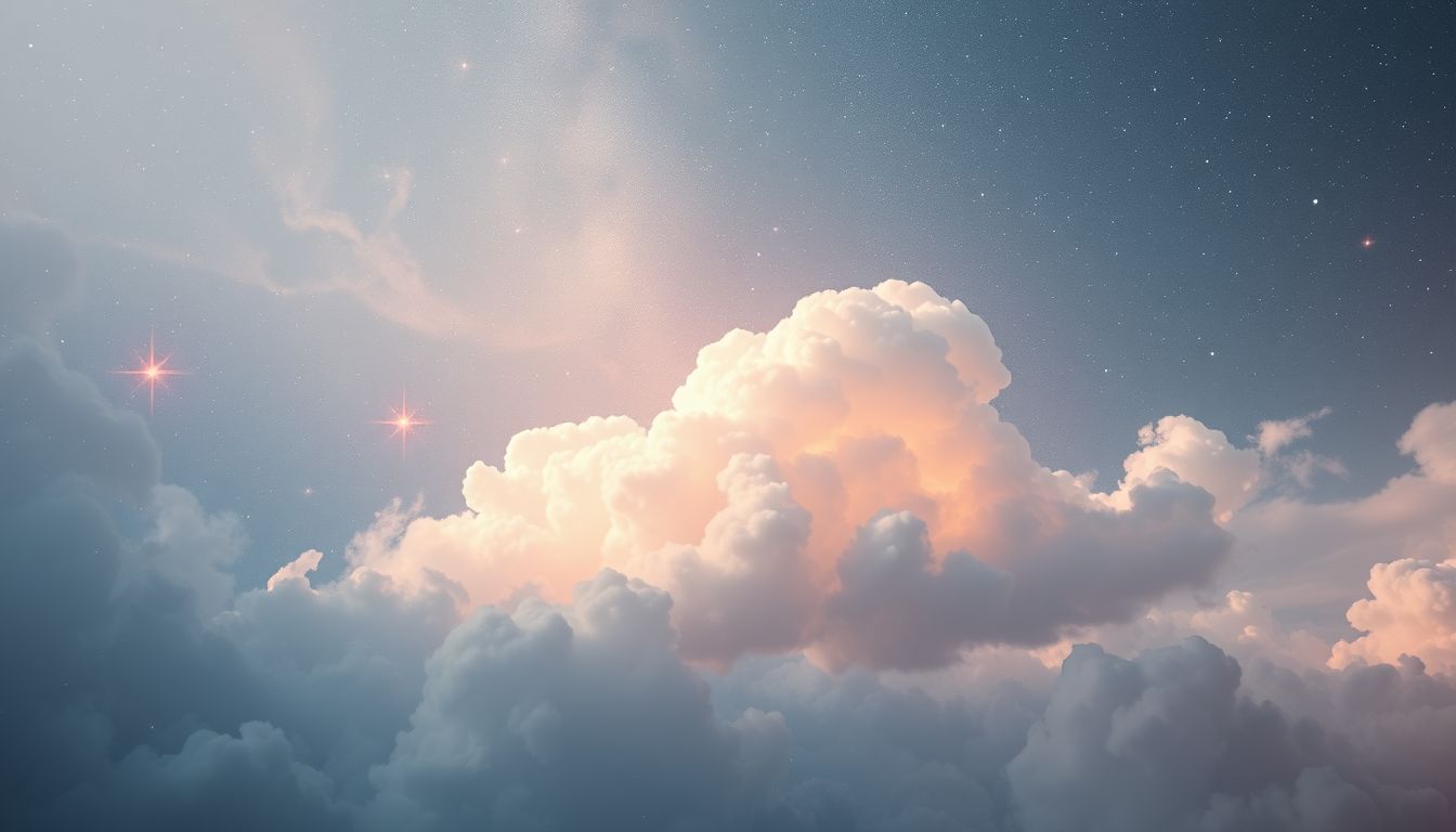 Stille Wolken symbolisieren oft innere Ruhe und Klarheit im Traum.