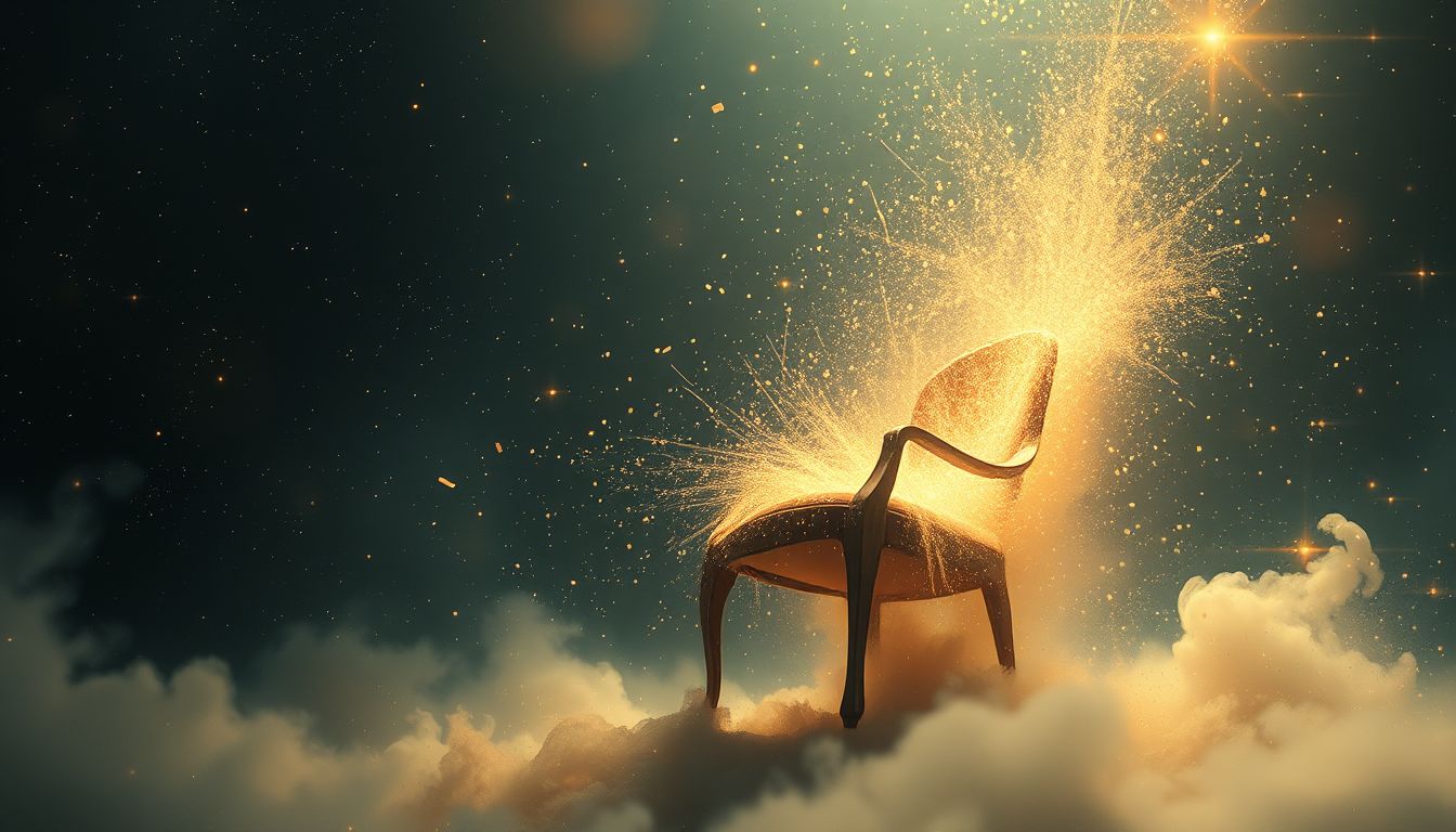 Vom Stuhl fallen symbolisiert Kontrollverlust und plötzliche Veränderungen.