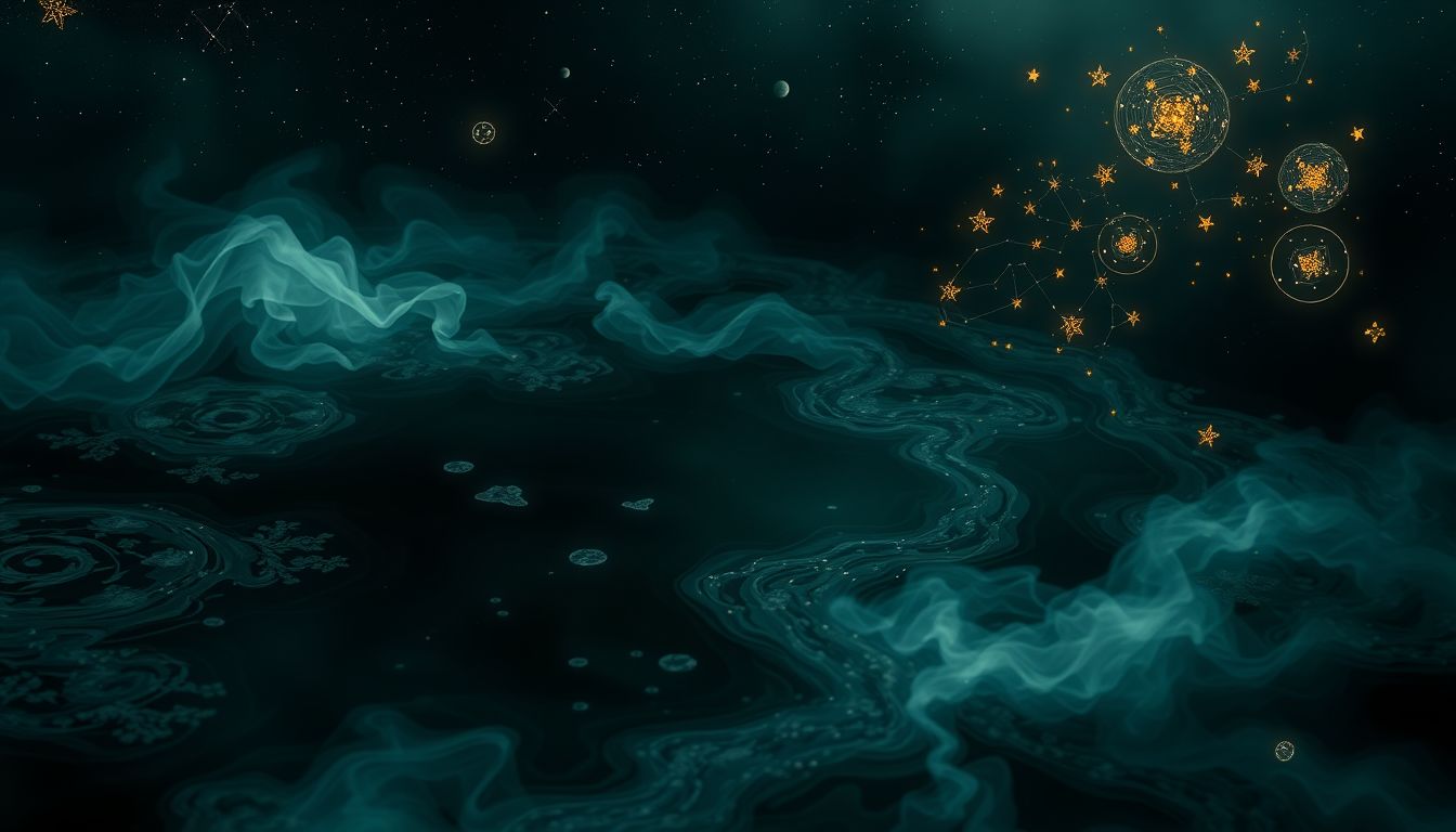 Algenwachstum im Tümpel symbolisiert oft emotionale Stagnation und Vernachlässigung.