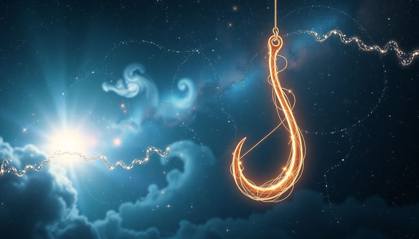 Der Angelhaken symbolisiert Geduld und Ausdauer im Traum.
