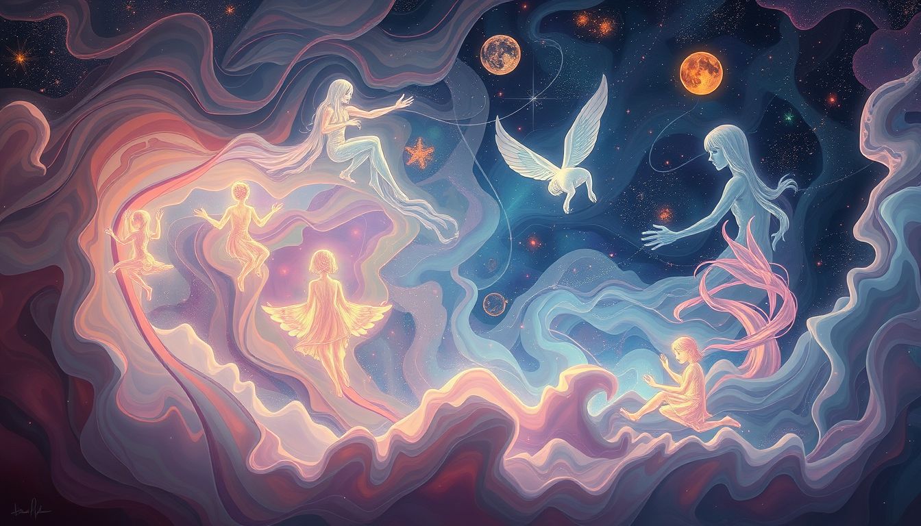 Archetypen im Suff-Traum reflektieren verborgene Persönlichkeitsaspekte und Konflikte.