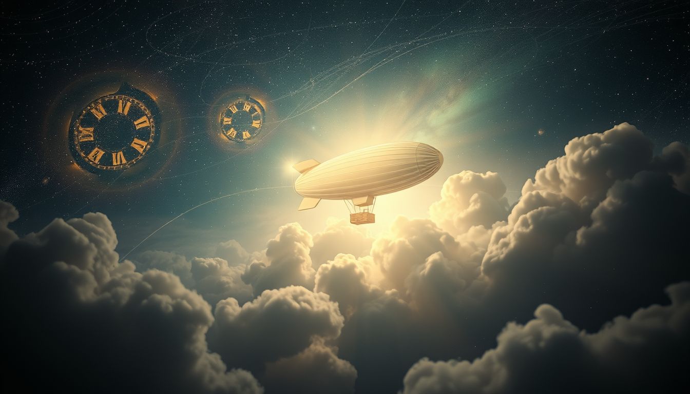 Der Zeppelin verkörpert Sehnsucht nach verlorener Freiheit und Abenteuer.