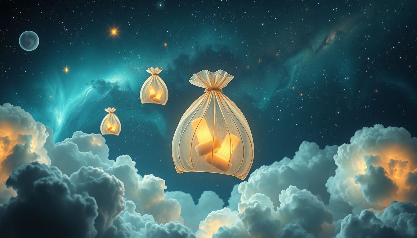 Säcke symbolisieren im Traum oft verborgene Lasten und Möglichkeiten.