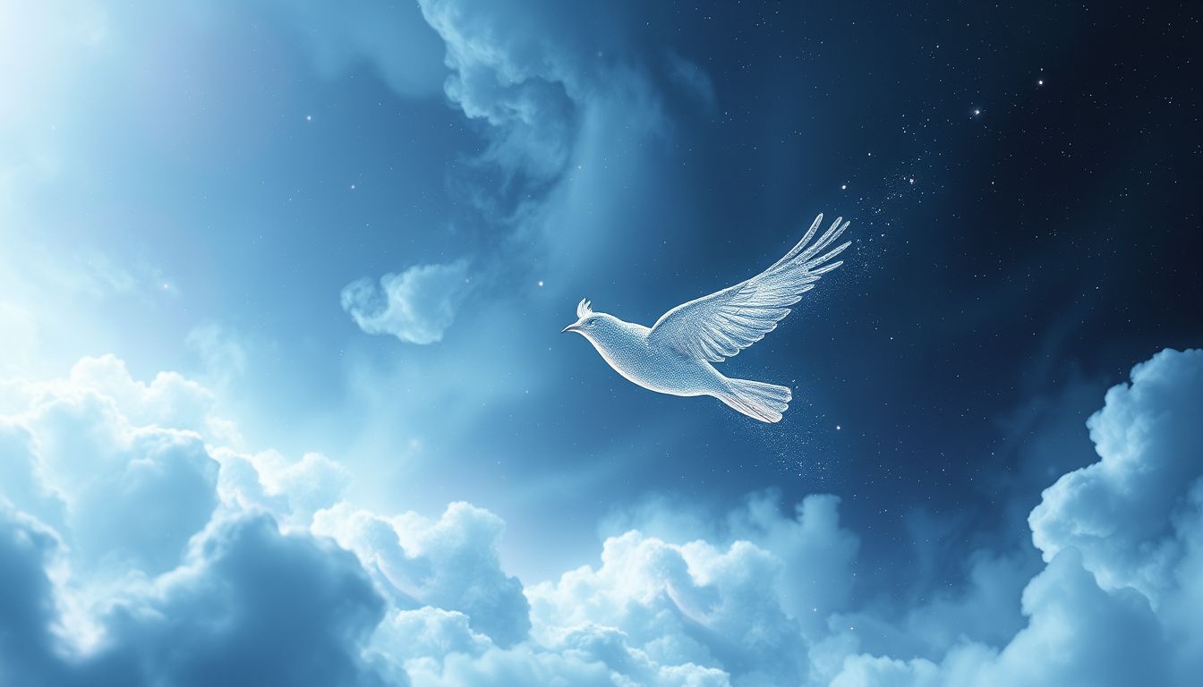 Ein einzelner Vogel symbolisiert oft innere Stärke und Konzentration.