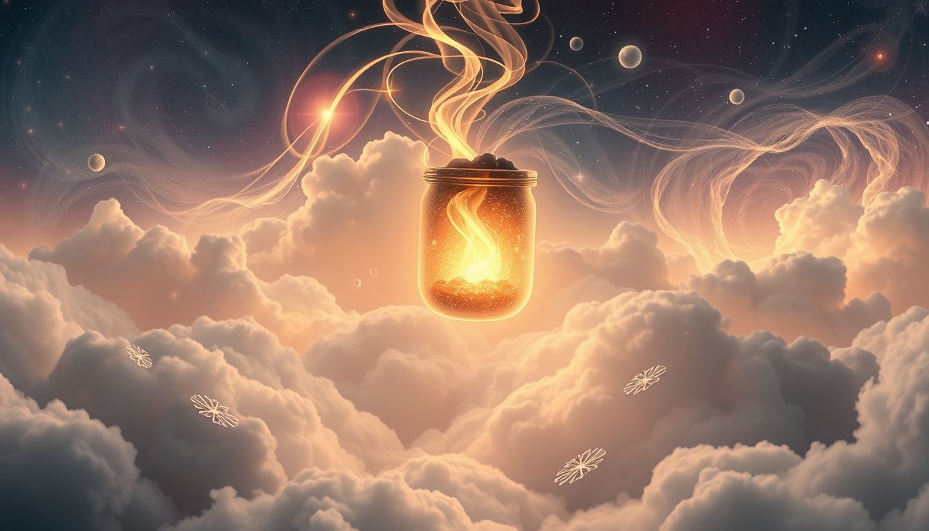 Der sprechende Kohlenbehälter offenbart verborgene innere Weisheiten intuitiv.