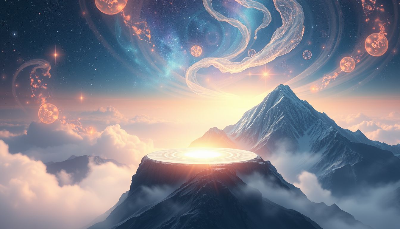 Ein Bergtümpel symbolisiert spirituelle Klarheit und innere Erleuchtung.