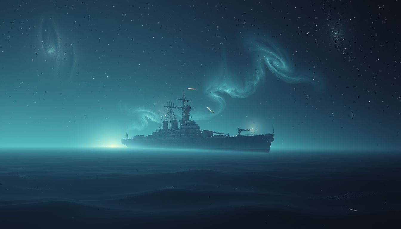 Ein verlassenes Linienschiff symbolisiert tiefes Gefühl von Einsamkeit.