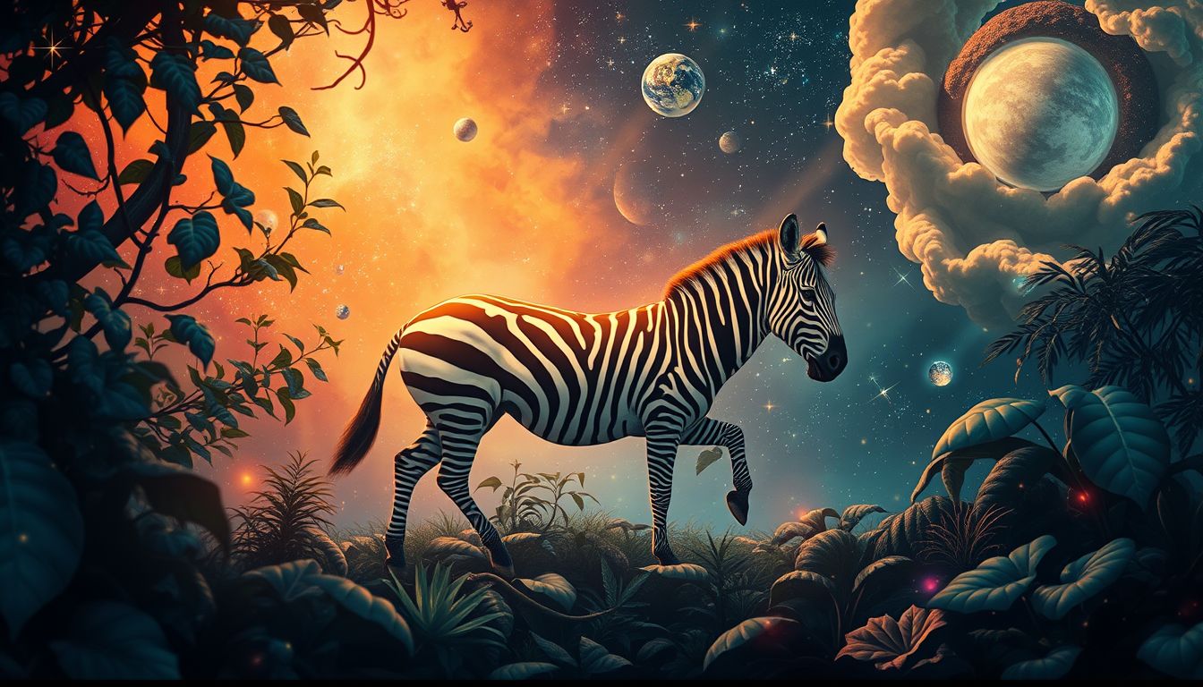 Zebras nutzen Tarnung zur Anpassung im dichten Dschungel.
