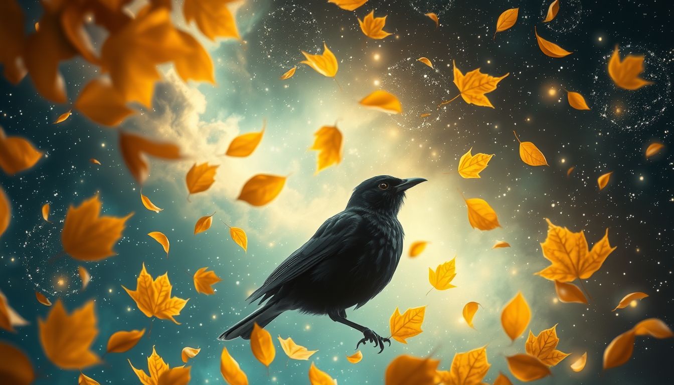 Im Herbst symbolisiert die Amsel oft Neubeginn und Hoffnung.