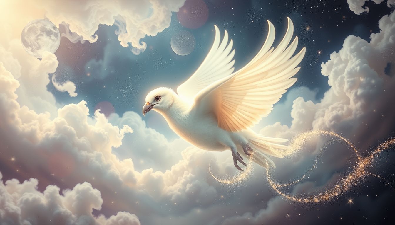 Eine weiße Amsel symbolisiert Reinheit und seltene Lebensveränderungen.