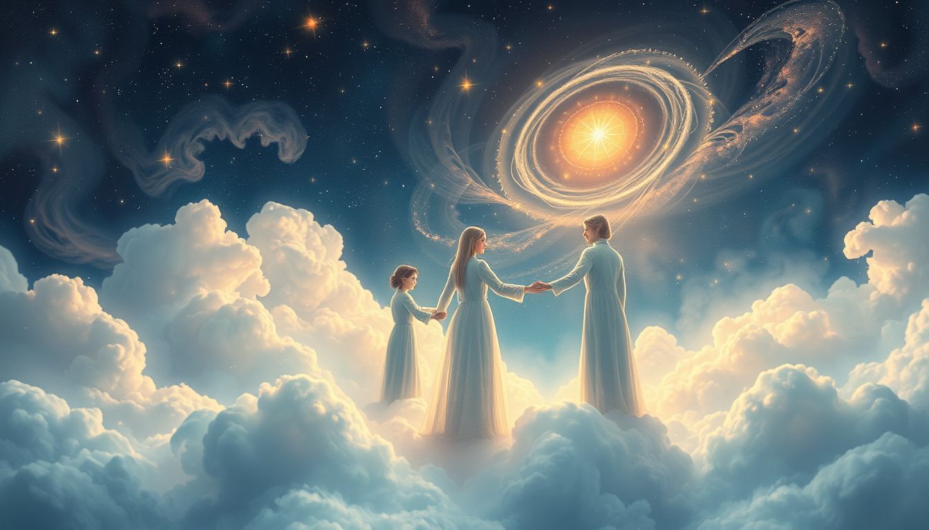 Freunde als Eskorte symbolisieren Schutz und gemeinsame Lebenswege.