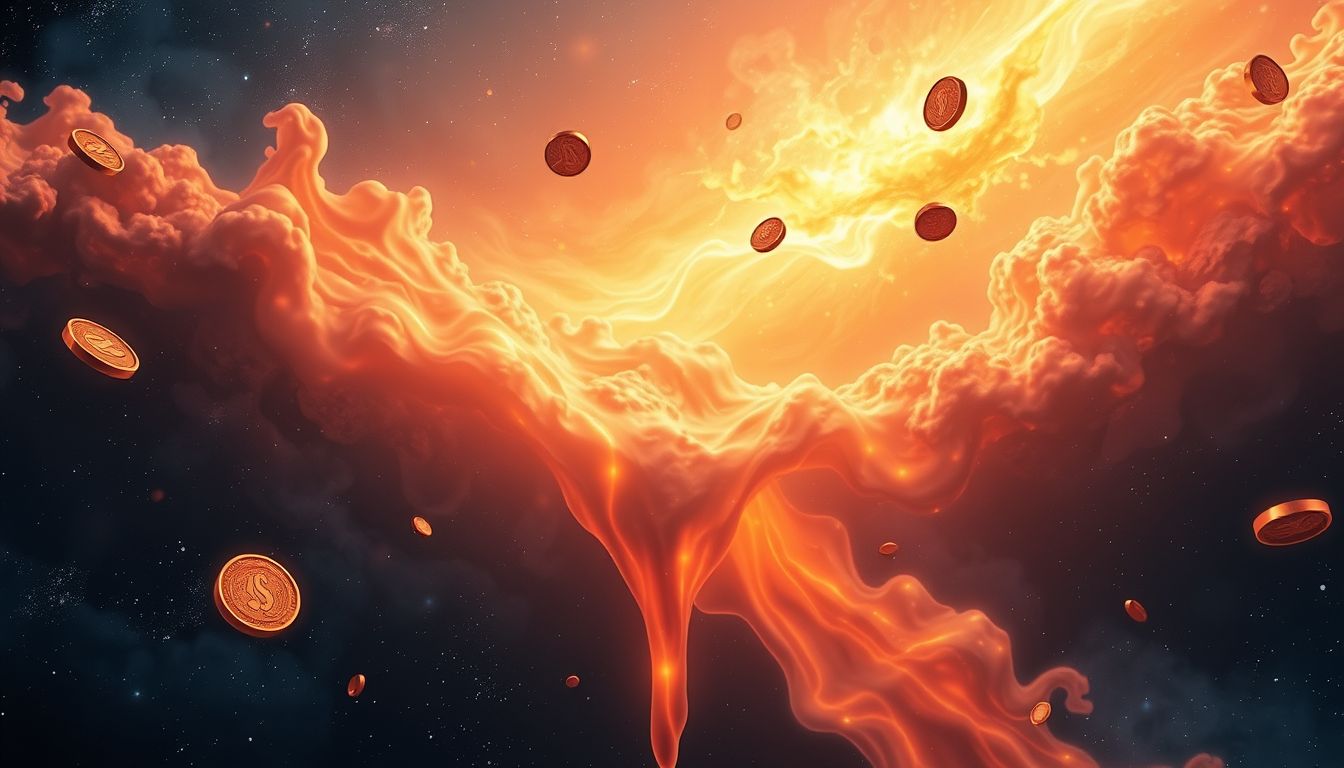 Das Schmelzen von Kupfergeld symbolisiert Neubeginn und innere Wandlung.