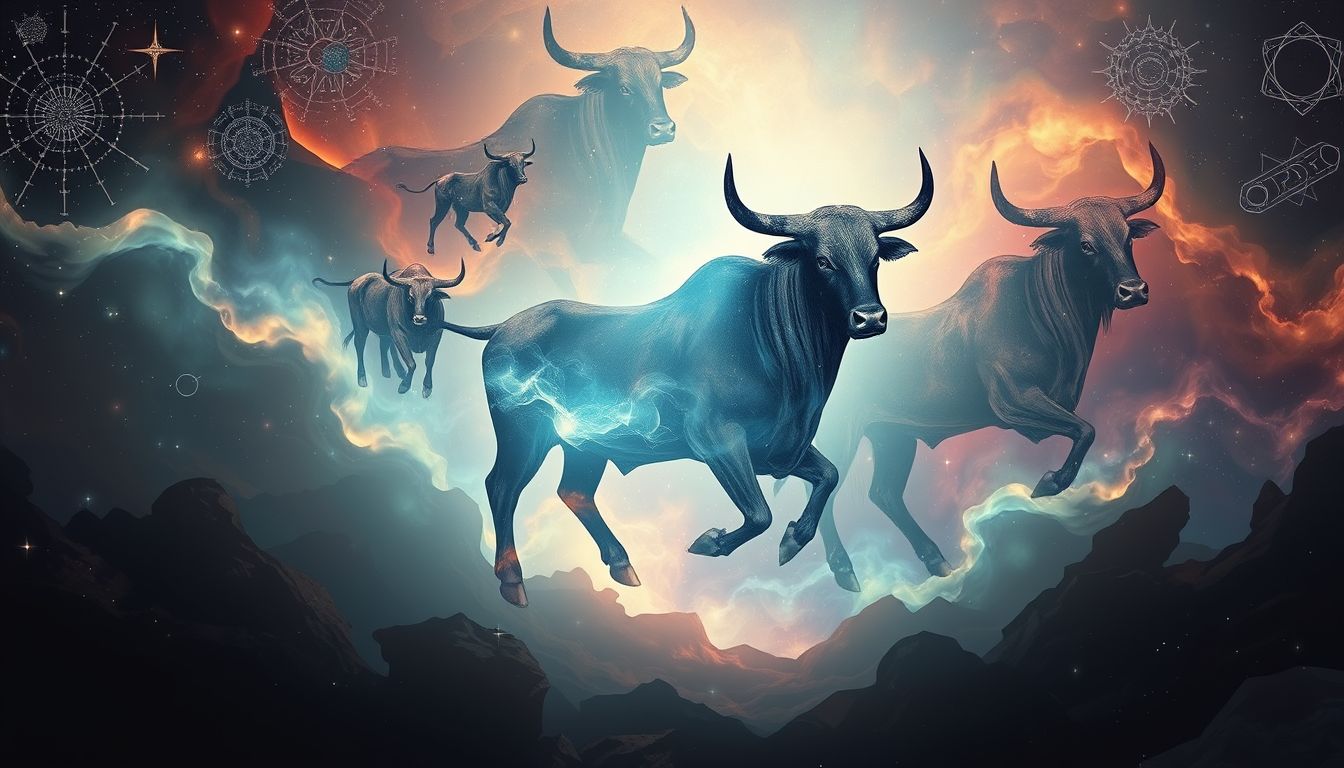 Ochsen symbolisieren in vielen Kulturen Stärke, Fruchtbarkeit und Ausdauer.