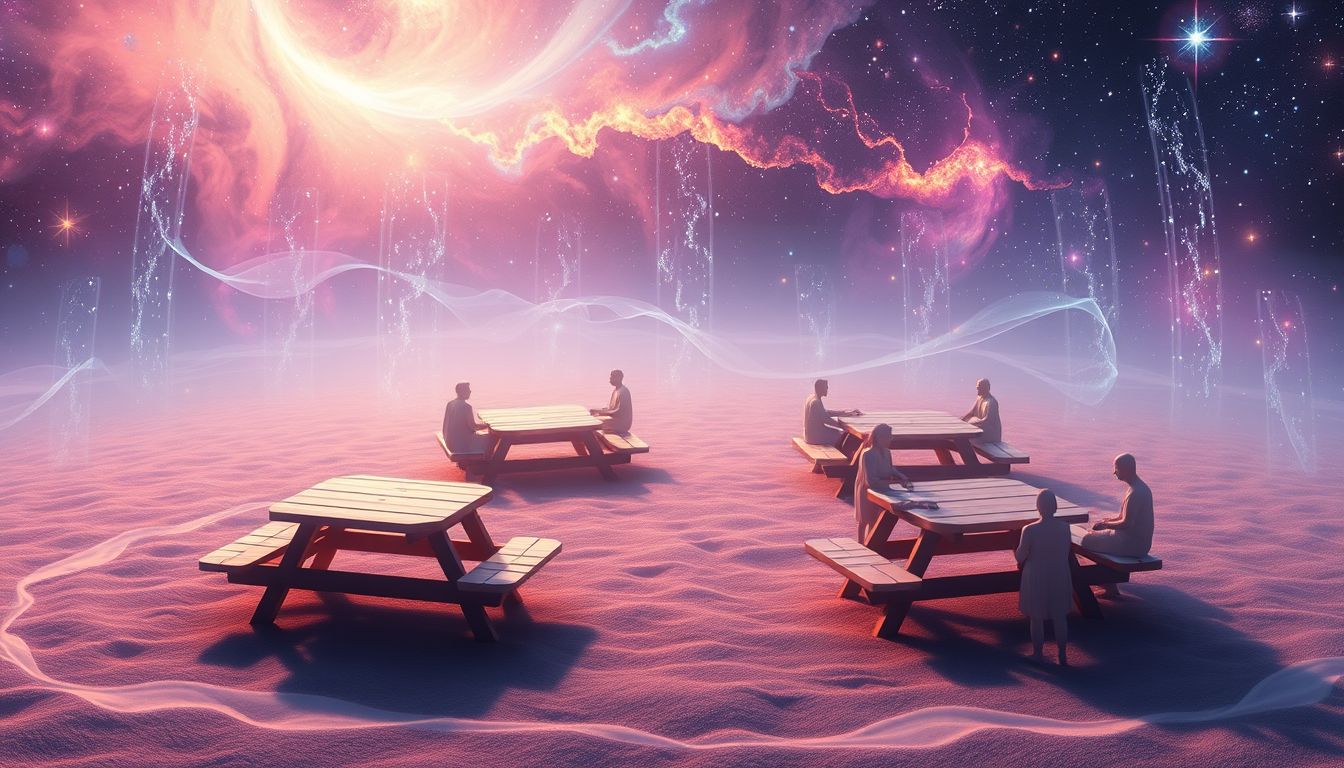 Rastplätze symbolisieren Zuflucht, Gemeinschaft und gemeinsame Erholung.