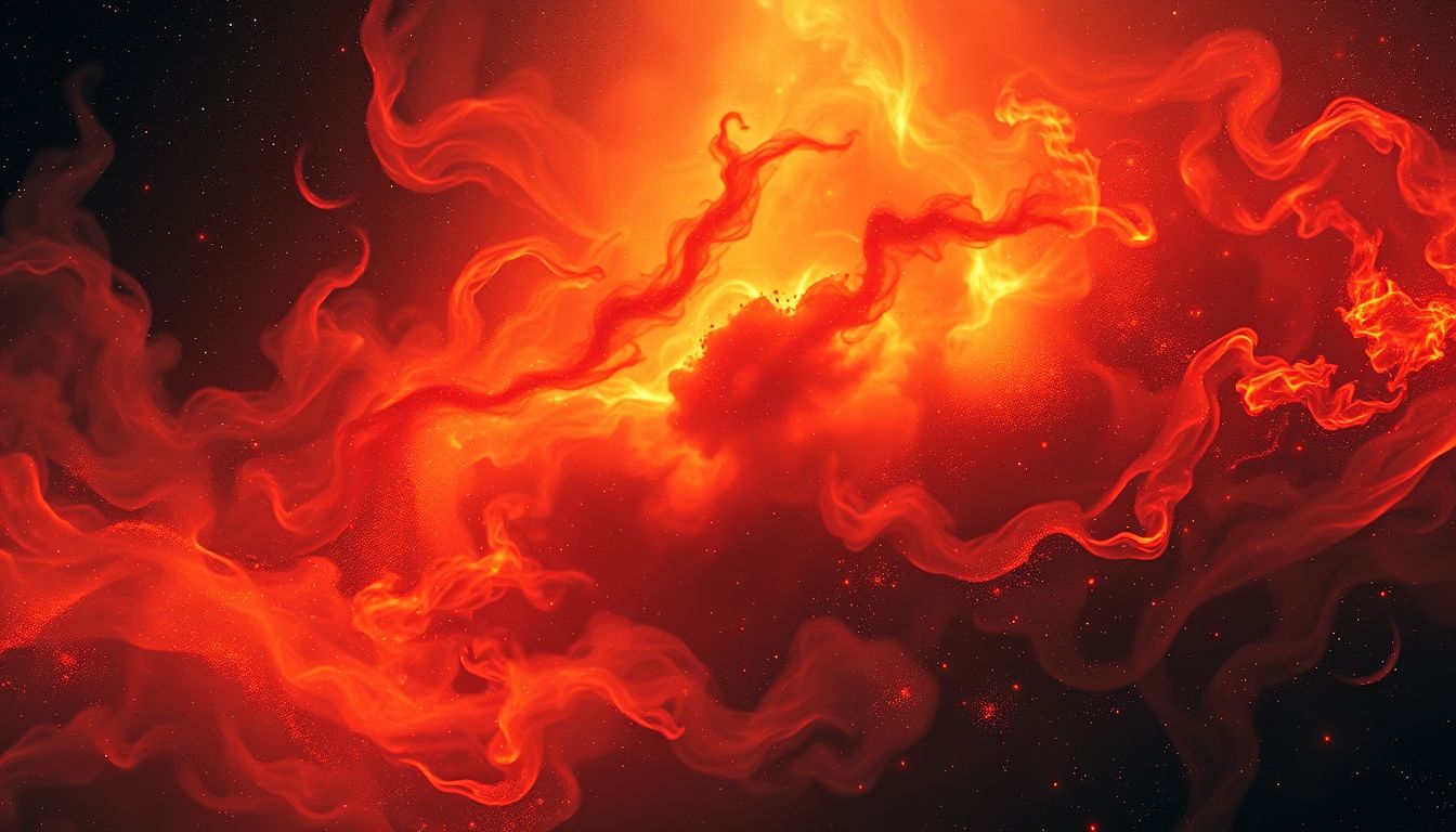 Das Feuerrauschen symbolisiert oft kreative Energie und tiefgreifenden Wandel.