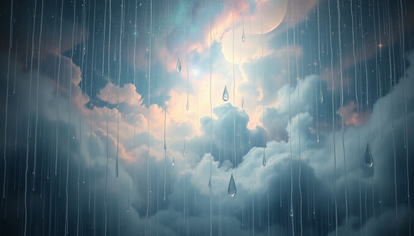 Das Regenrauschen symbolisiert im Traum oft innere Reinigung.