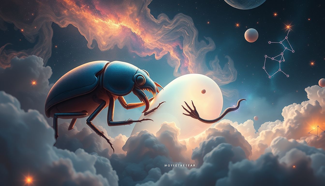 Ein beißender Rosskäfer im Traum symbolisiert unterdrückte Aggressionen.