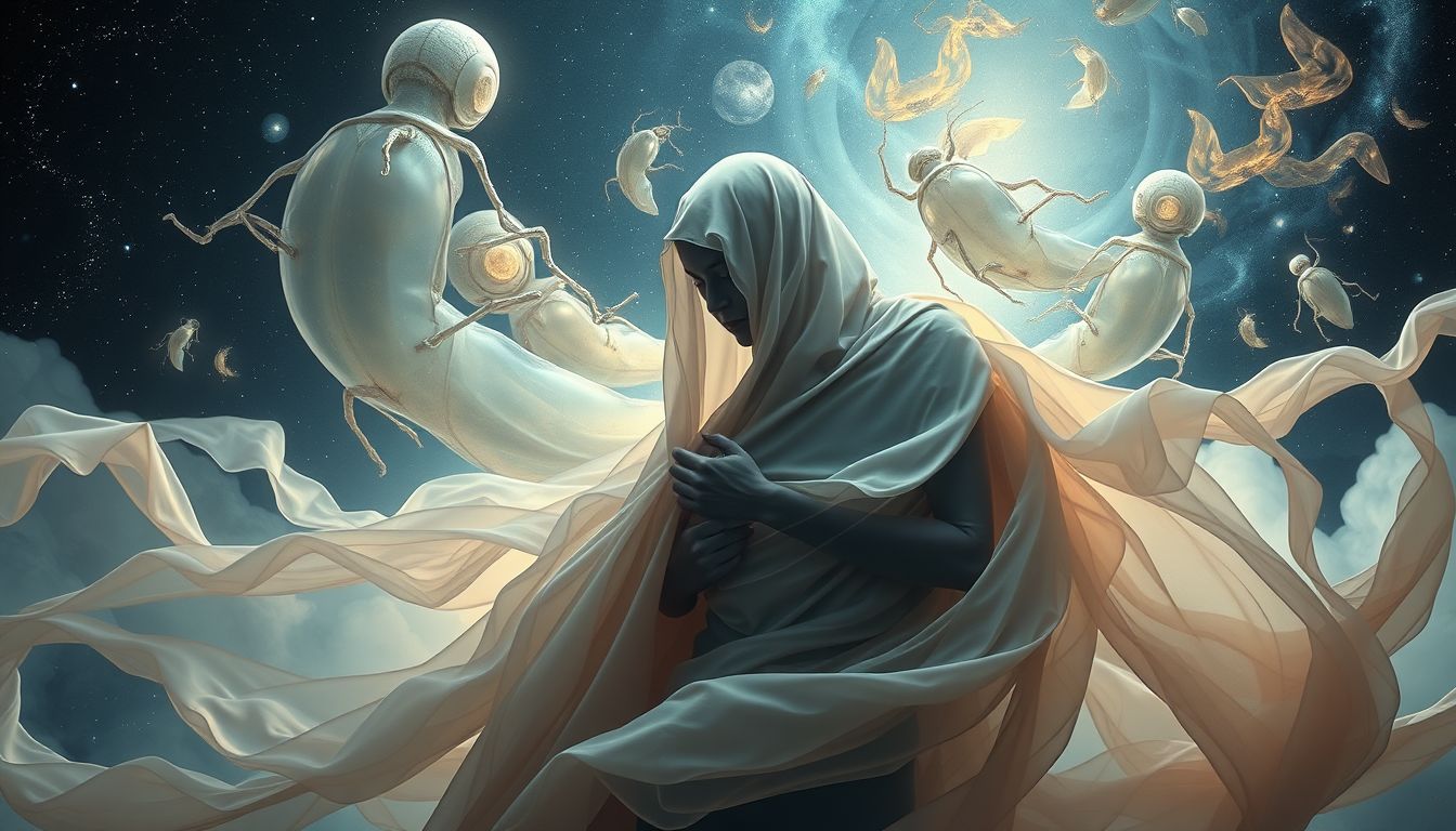 Rosskäfer in Kleidung symbolisieren Schutz, Verdeckung und Selbstidentität.