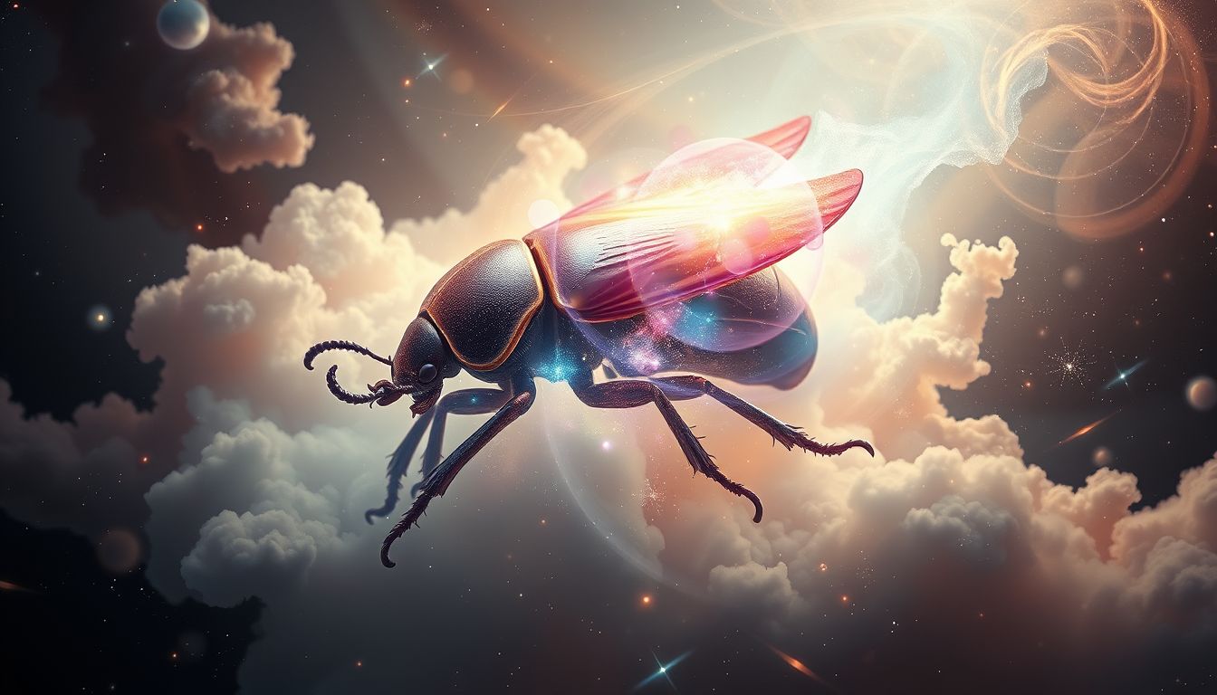 Der Rosskäfer symbolisiert kraftvolle Transformation und verborgenes Potenzial.