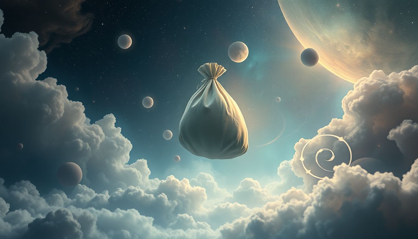 Ein Sack als Hindernis symbolisiert oft innere Blockaden im Traum.