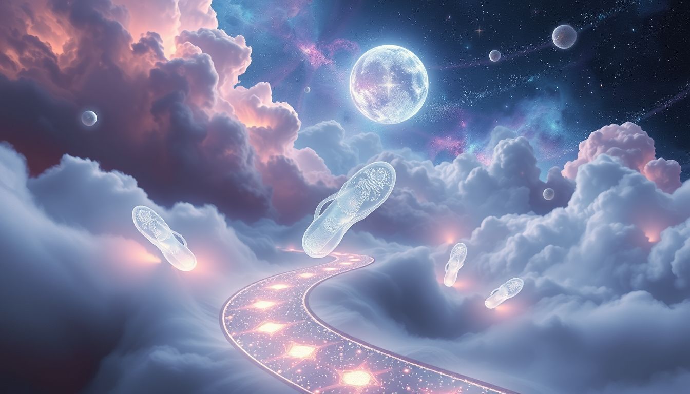 Sandalen symbolisieren im Traum oft den Weg und neue Reisen.