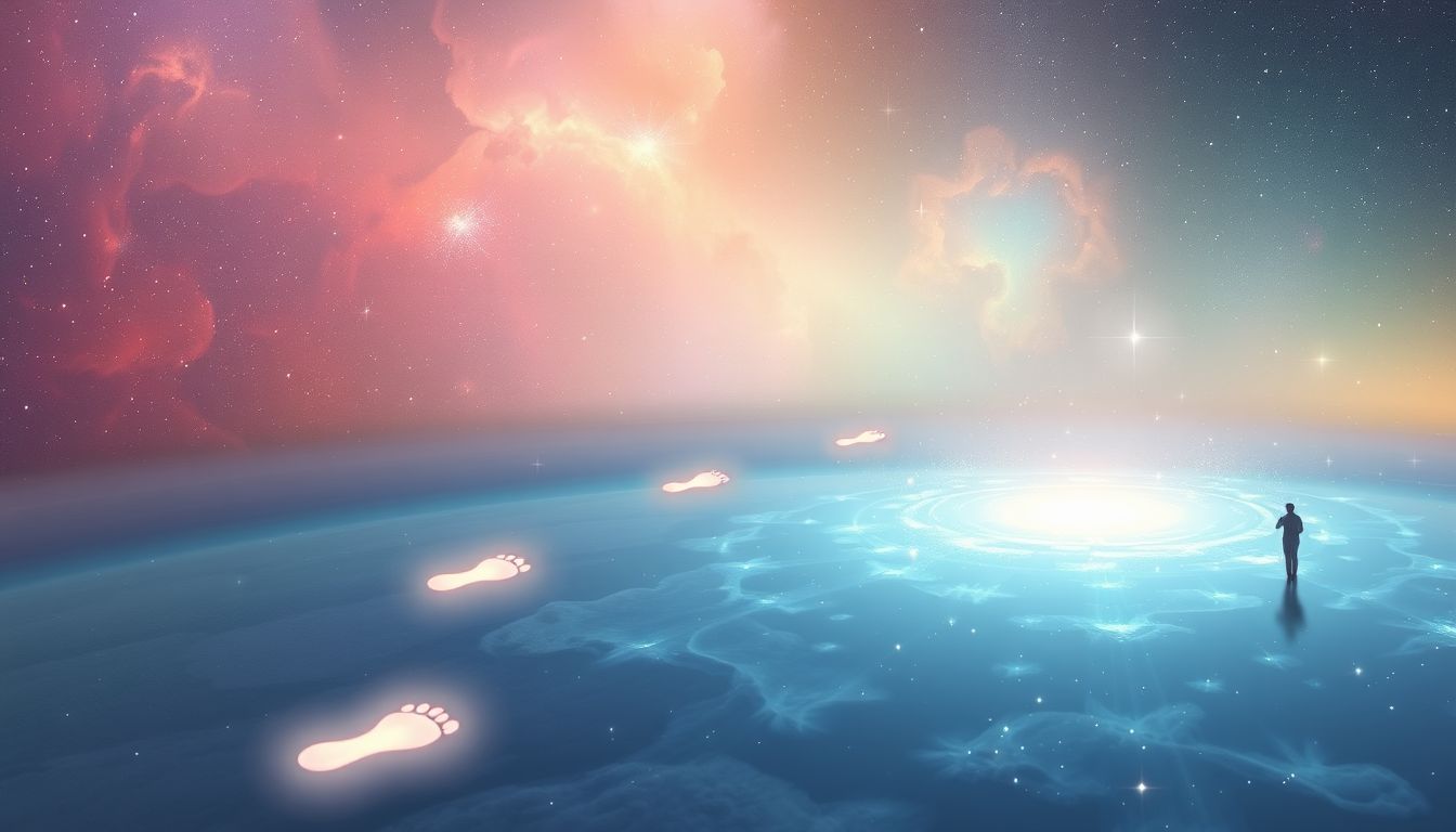 Fußabdrücke in Träumen symbolisieren oft den Weg zur Heilung.