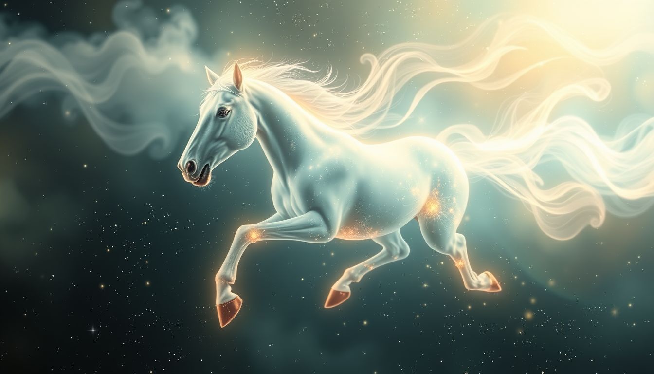 Ein ständig wieherndes Pferd symbolisiert innere Unruhe und Konflikte.