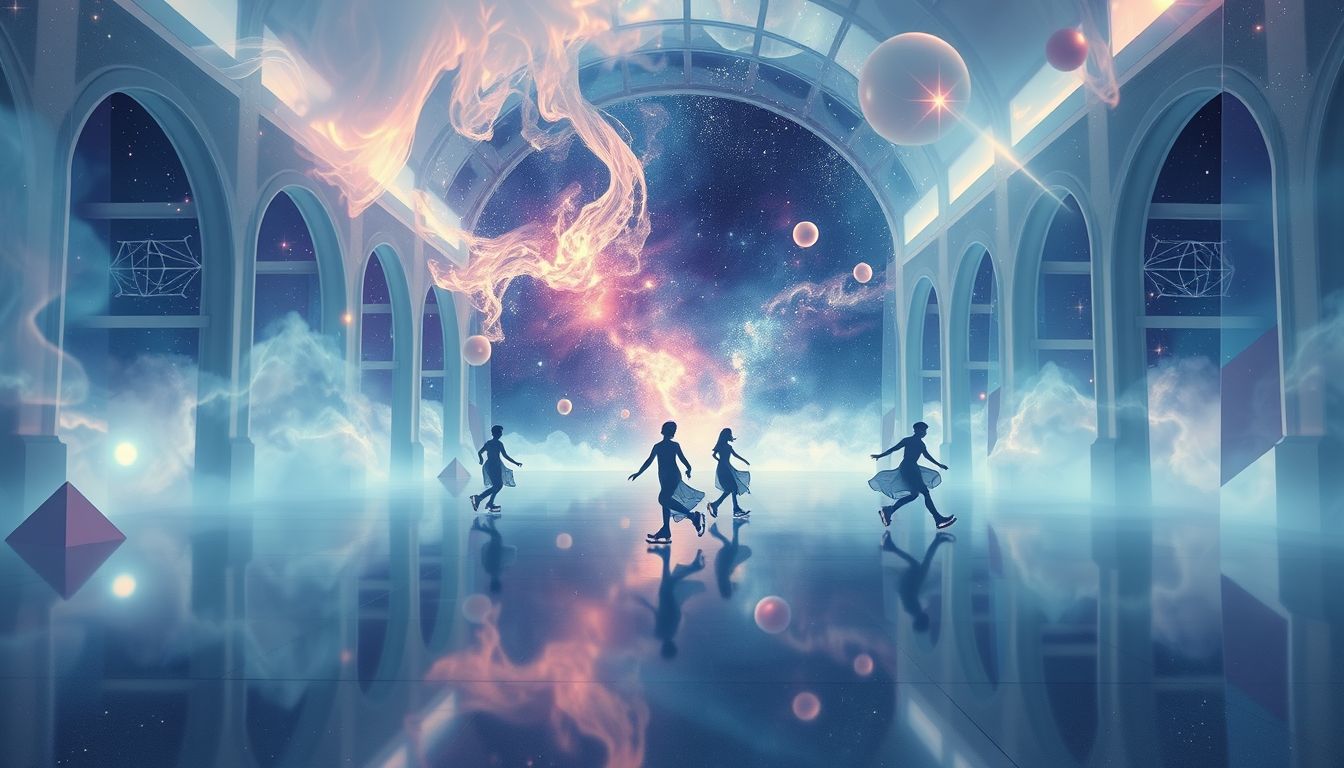 Rollschuhfahren in einem Gebäude symbolisiert kontrollierte Freiheit und Bewegung.