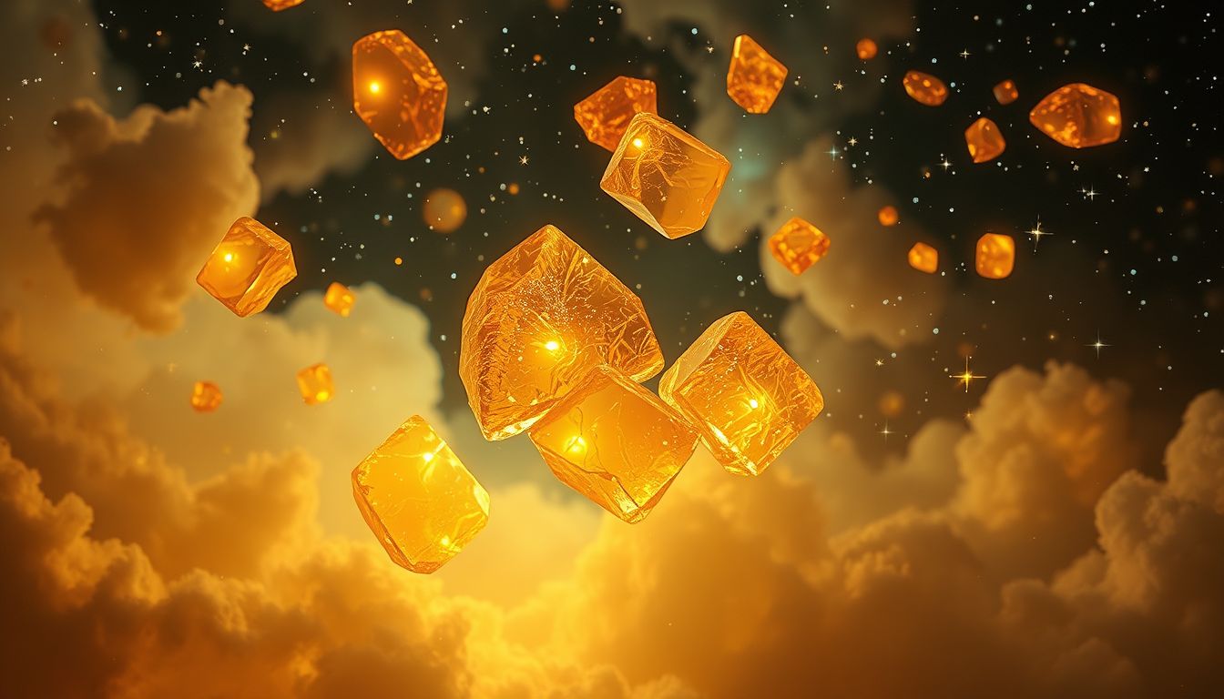 Versteinertes Baumharz symbolisiert im Traum oft ewige Erinnerungen.