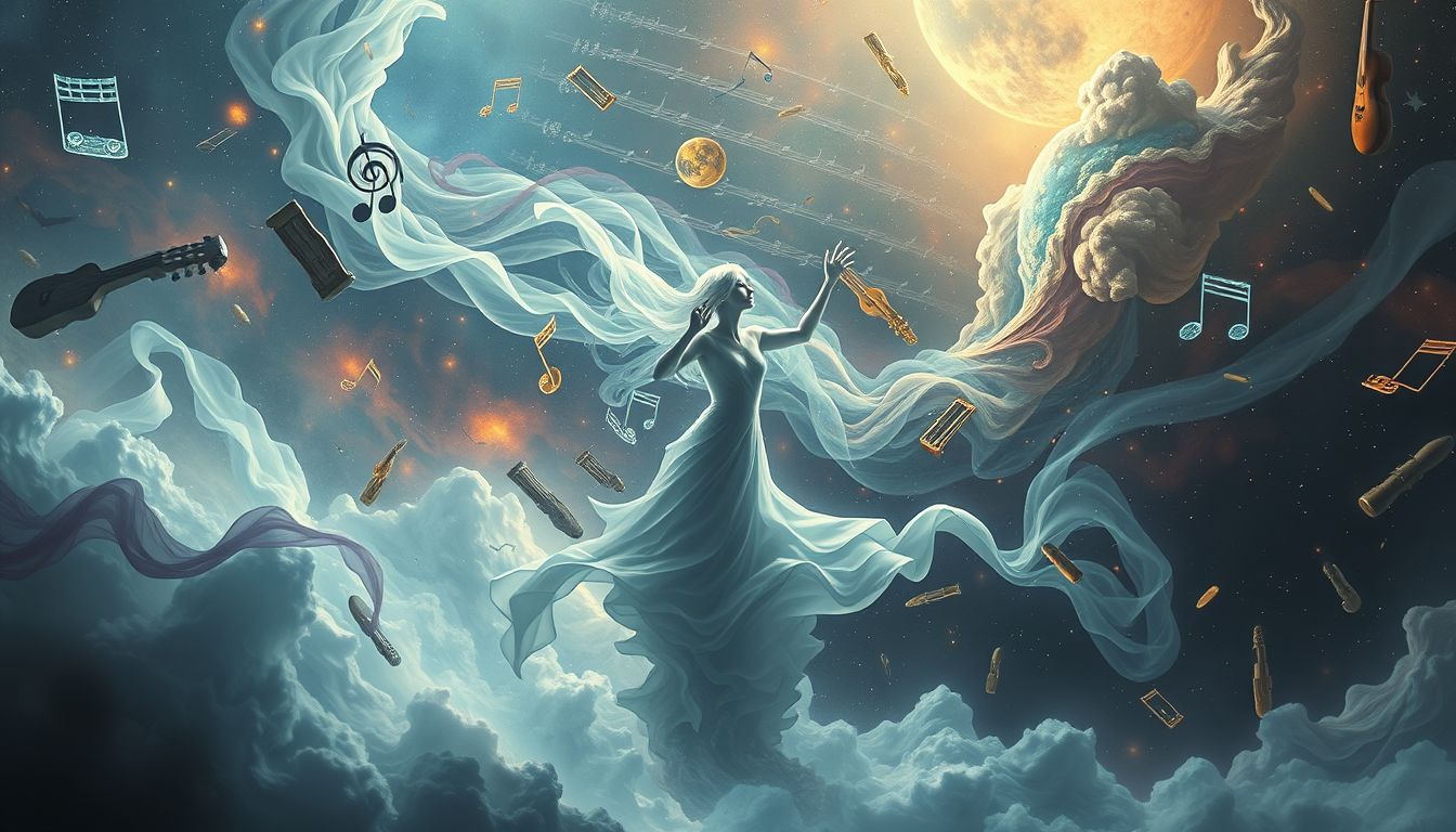 Ein Dirigent im Chaos symbolisiert innere Unordnung und Kontrolleverlust.